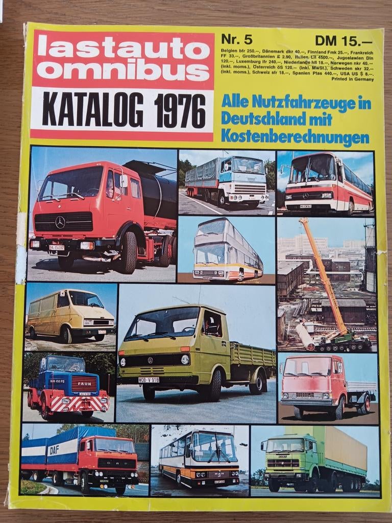 Lastauto Omnibus Katalog 1976, Ophalen of Verzenden, Trein