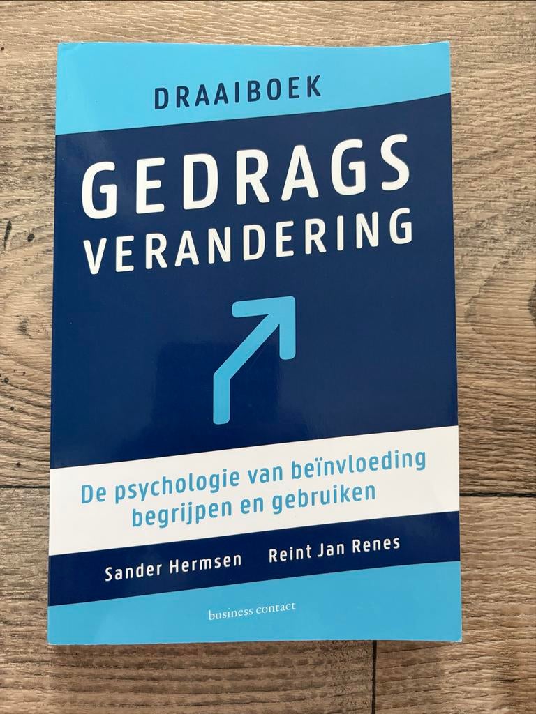 Draaiboek gedragsverandering Sander Hermsen, Ophalen of Verzenden, Gelezen