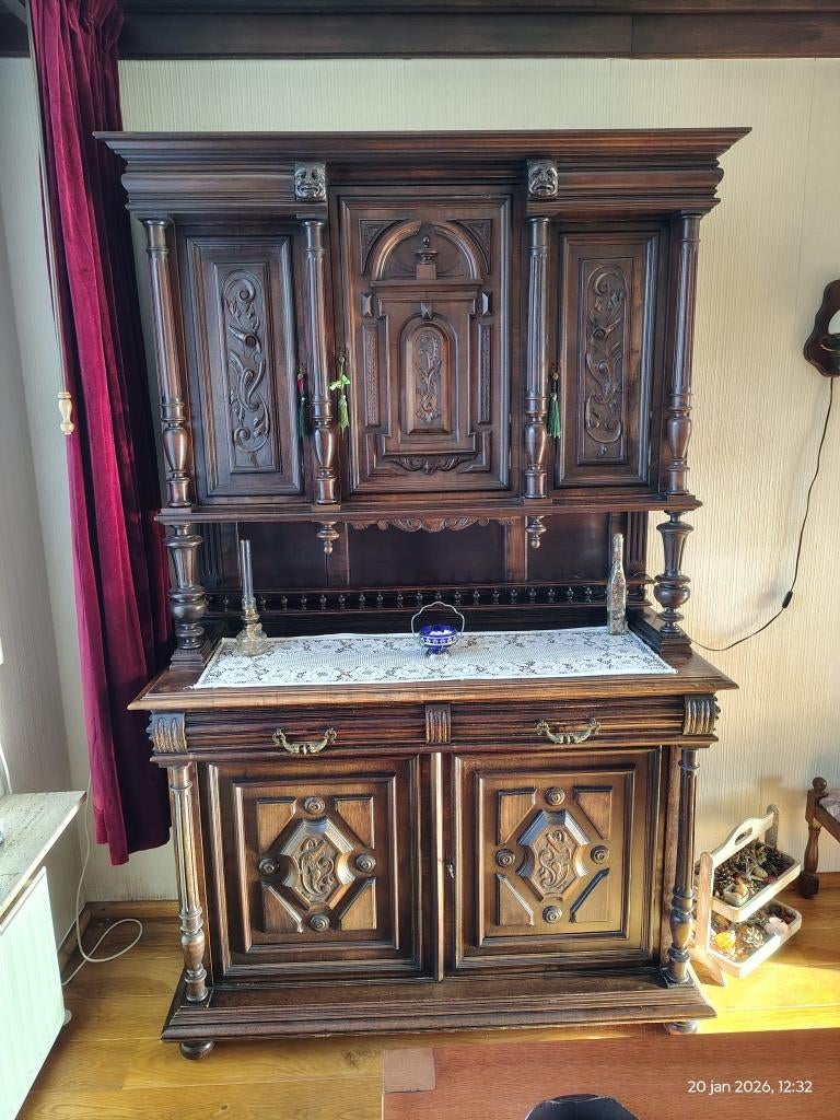antieke Frans buffet kast/dressoir, Antiek en Kunst, Ophalen