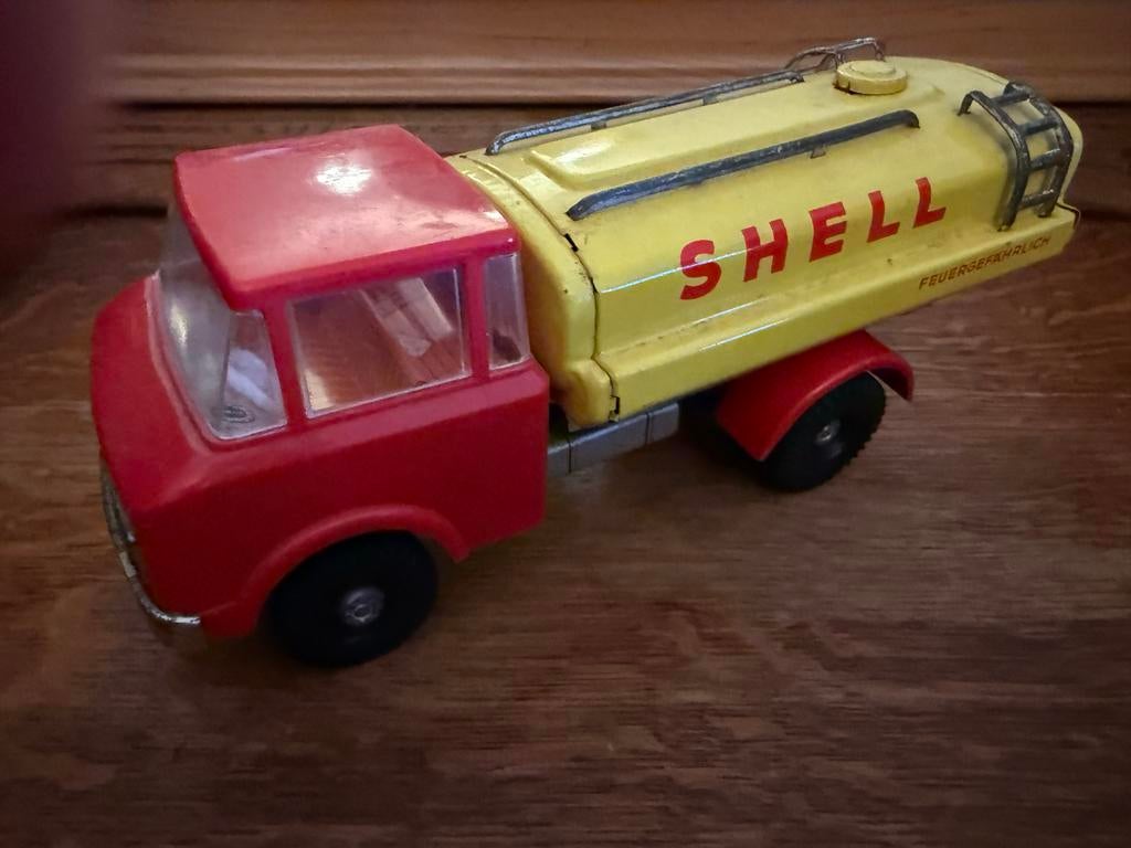 Vintage Shell Tankwagen Speelgoedauto, Ophalen of Verzenden