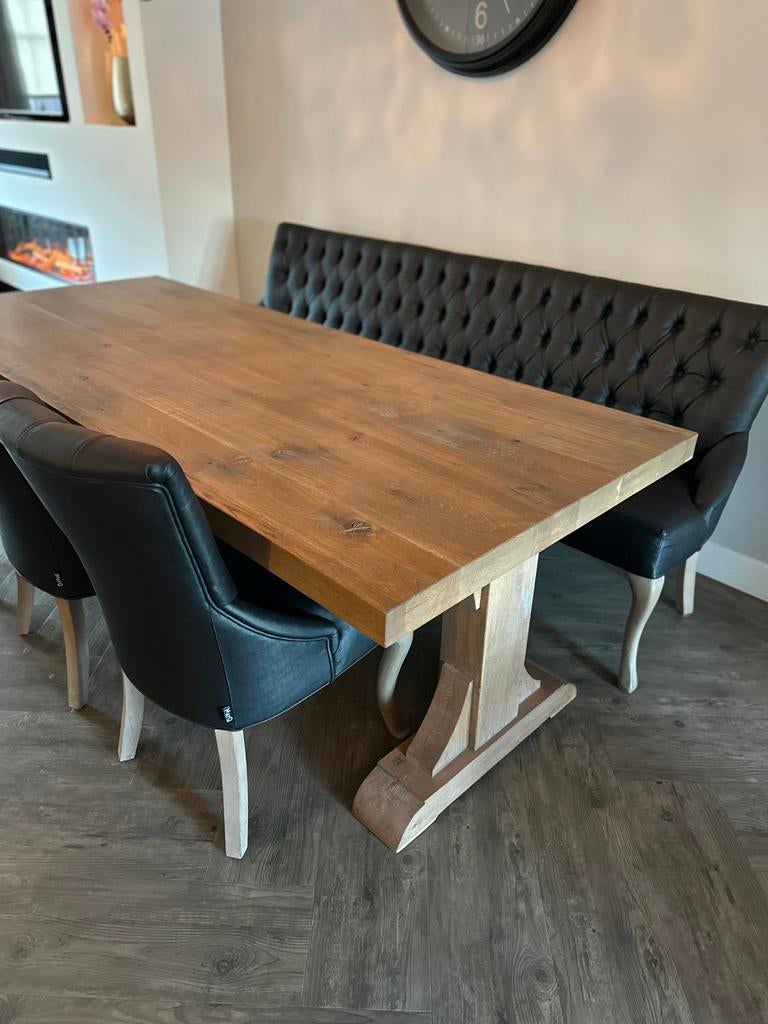 Eettafel met bank en stoelen, Ophalen, Gebruikt