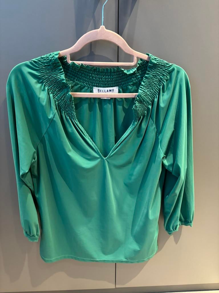 Bellamy groene top maat XS, Ophalen of Verzenden, Zo goed als nieuw, Maat 36 (S), Groen