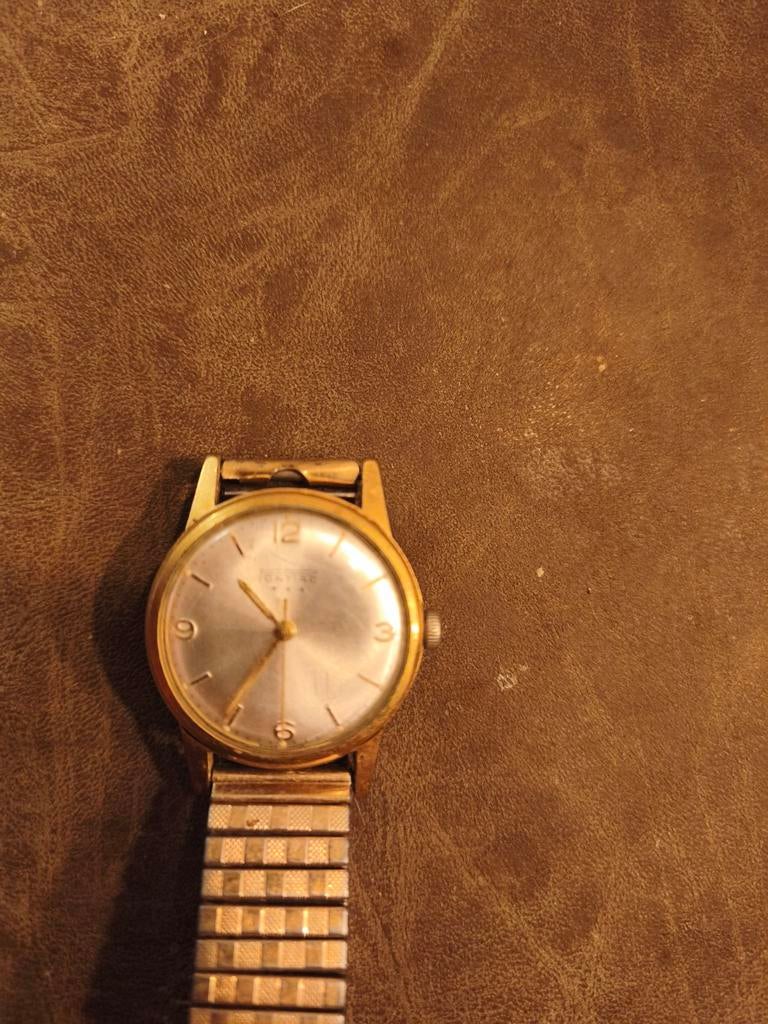 Vintage Pontiac Polshorloge uit 1960, Overige merken, Overige materialen, Polshorloge, Verguld