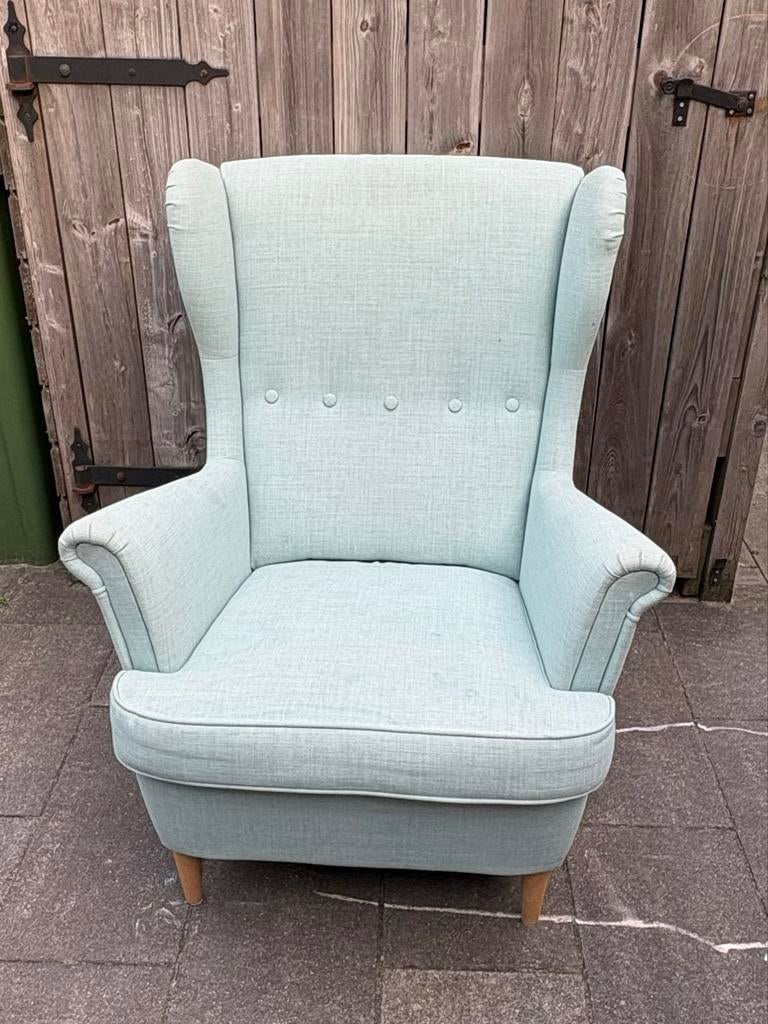 Nette Ikea Strandmon Stoel - Mintgroen, Huis en Inrichting, Ophalen, Minder dan 75 cm, Zo goed als nieuw, 75 tot 100 cm