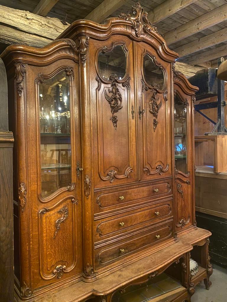 Franse vitrinekast, Ophalen, 100 tot 150 cm, 150 tot 200 cm, 25 tot 50 cm