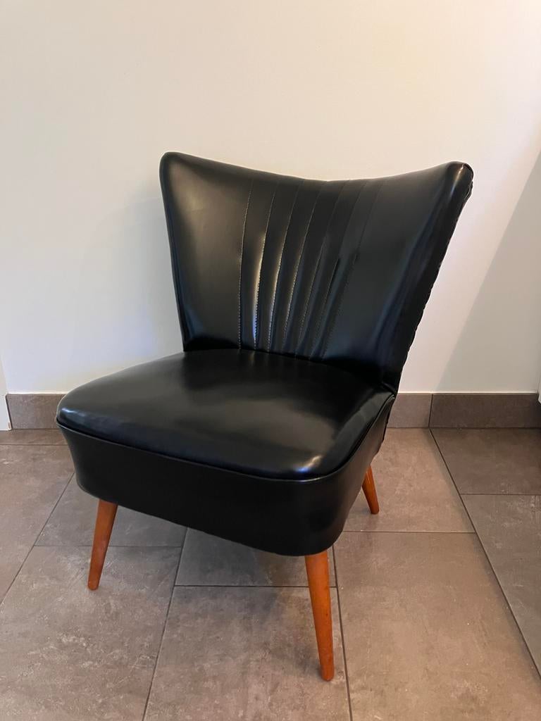 Vintage cocktail stoel / cocktailstoel / fauteuil, Huis en Inrichting, Fauteuils, Ophalen, Gebruikt, Minder dan 75 cm, Vintage