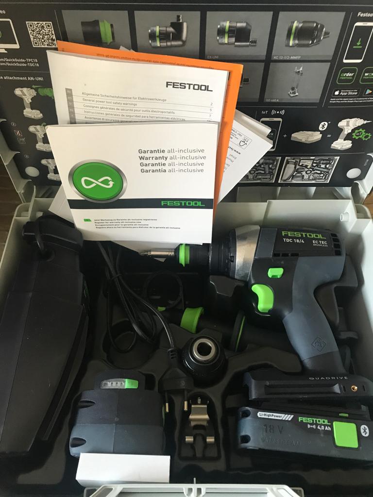 Festool tdc 18/4 quadrive, Ophalen of Verzenden, Minder dan 130 cm