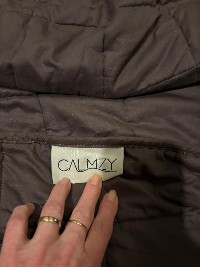 Calmzy verzwaring deken, Ophalen, Eenpersoons, Grijs, Deken of Dekbed