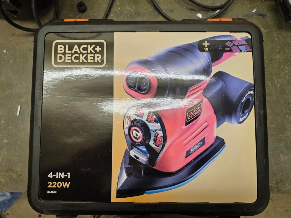 Black & Decker 4-in-1 Schuurmachine - Zo Goed Als Nieuw, Doe-het-zelf en Verbouw, Gereedschap | Schuurmachines, Zo goed als nieuw
