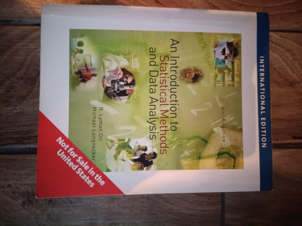 An introduction to statistical methods and data analysis, Boeken, Studieboeken en Cursussen, Ophalen of Verzenden, Beta, R. Lyman Ott, Michael Longnecker