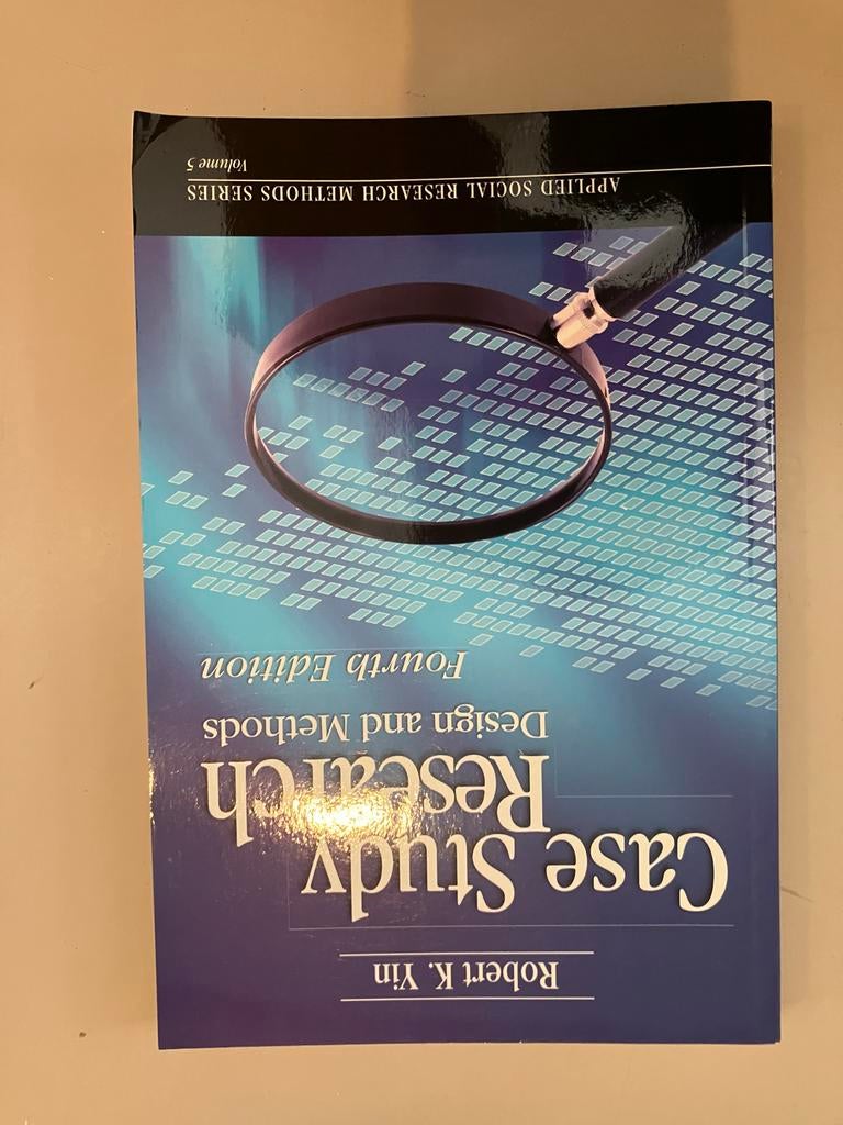 Case Study Research - Robert K. Yin, Boeken, Ophalen of Verzenden, Zo goed als nieuw, HBO