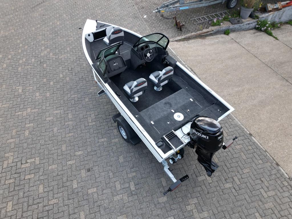 Nieuwe Kimple Bow Rider 165 visboot, Watersport en Boten, Vis- en Consoleboten, Ophalen, 70 pk of meer, Nieuw, Aluminium