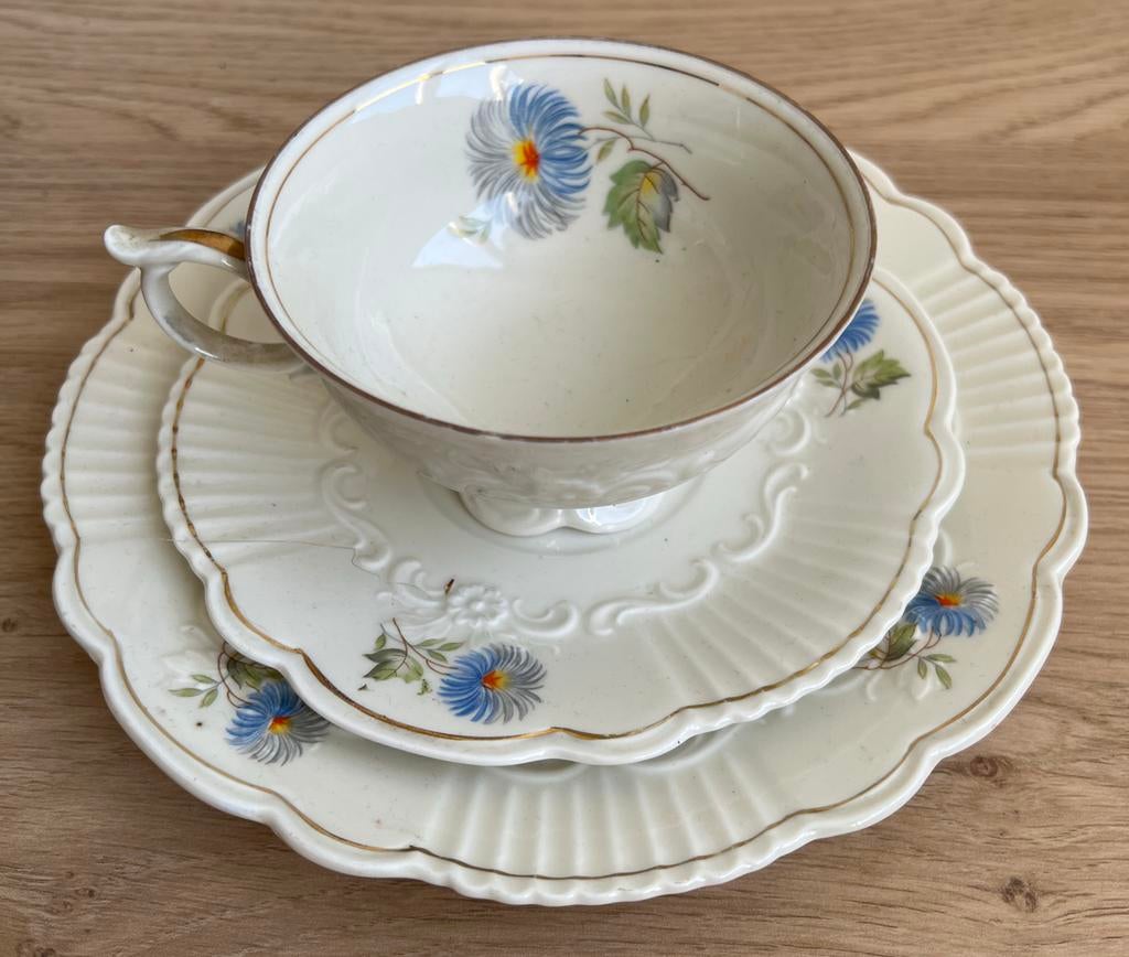 Steinmann - petit dejeuner (ontbijtsetje), Ophalen of Verzenden, Gebruikt, Porselein, Kop en/of schotel