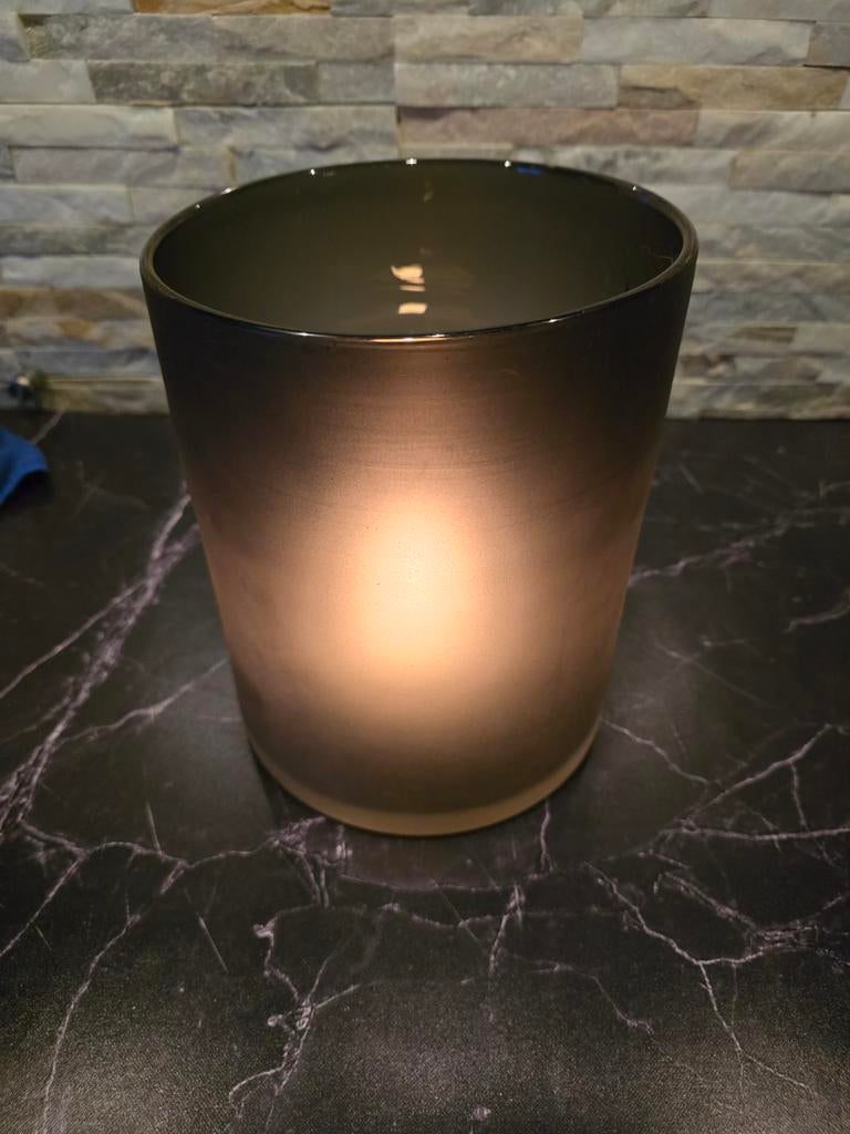 Dutz Cilindervaas Smoke Black - 24 cm, Huis en Inrichting, Overige materialen, 25 tot 50 cm, Zwart, Ophalen of Verzenden