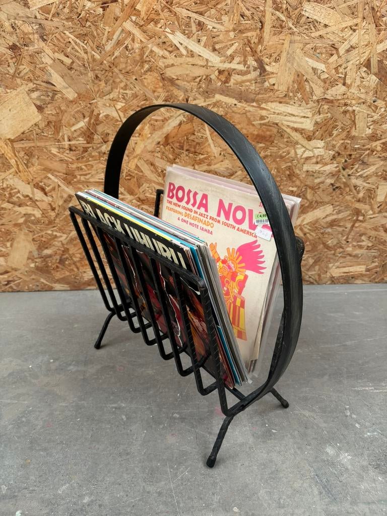 Vintage lectuurbak of platen rekje, Ophalen, Gebruikt