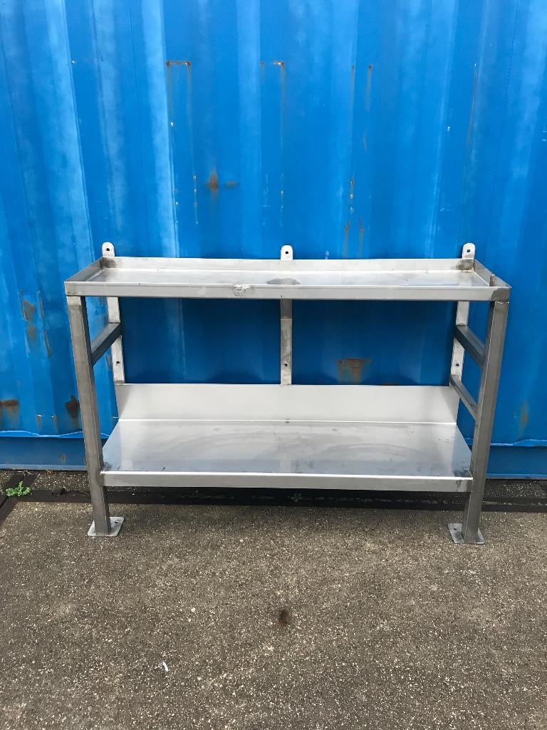 RVS Wandrek meubel - zware kwaliteit, Gebruikt, Ophalen of Verzenden, Minder dan 150 cm, Minder dan 100 cm