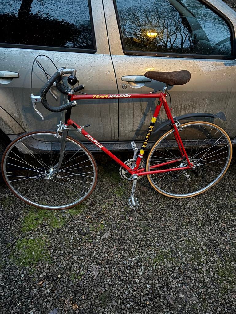 Oldtimer Racefiets Team Raleigh, Fietsen en Brommers, 51 tot 55 cm, Ophalen, Jaren '60 of nieuwer