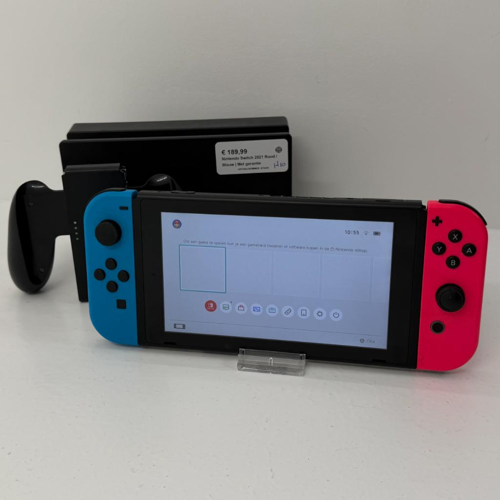 Nintendo Switch 2021 Rood / Blauw | Met garantie, Spelcomputers en Games, Spelcomputers | Nintendo Switch, Switch 2019 Upgrade