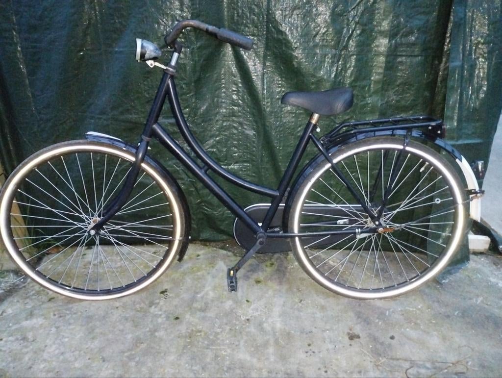 OMAFIETS BUDGET KOOPJE 28 INCH STATION TRANSPORT CITY BIKE, Ophalen, Gebruikt