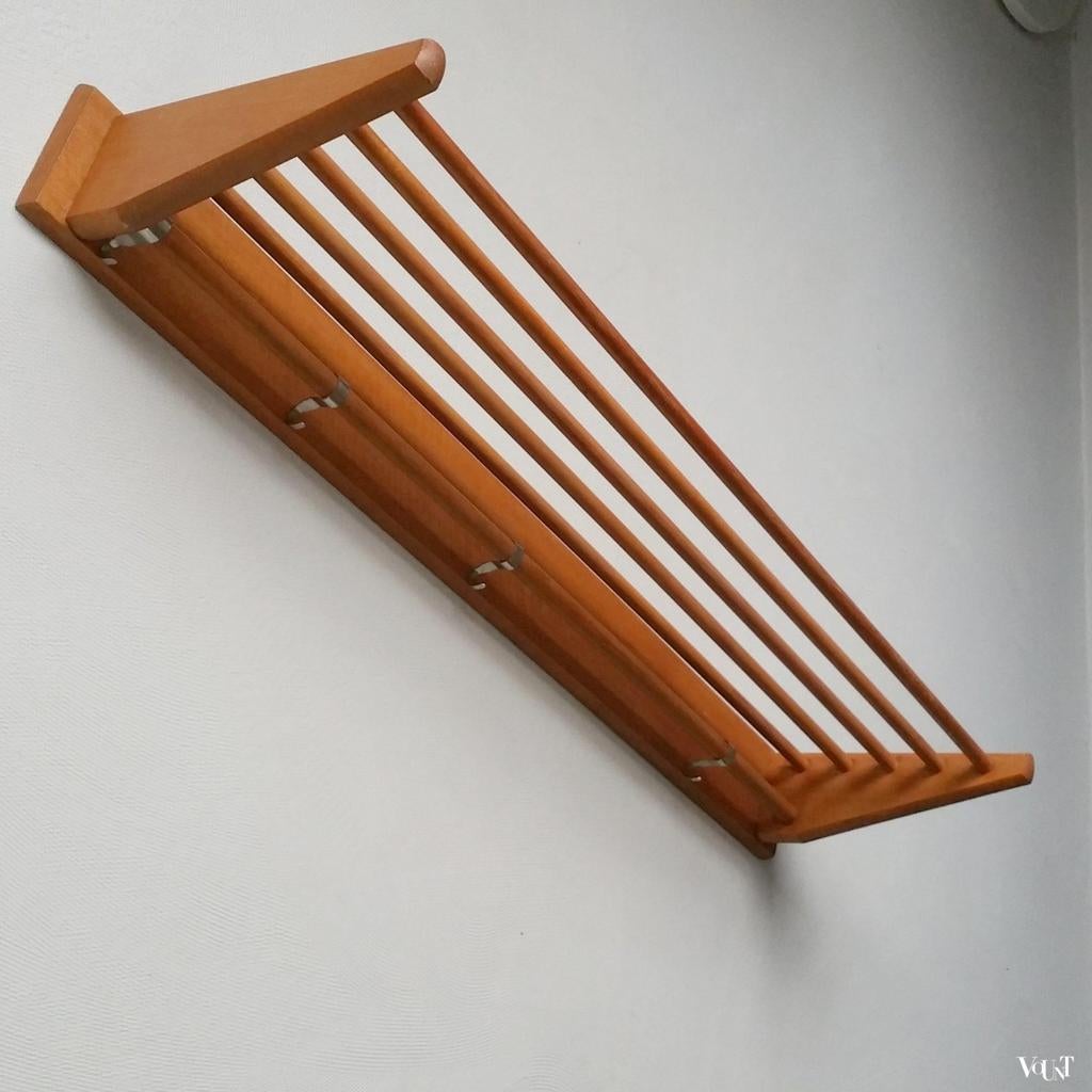 Vintage Houten Pannenrek - Jaren 50 Retro Design, Ophalen, Gebruikt