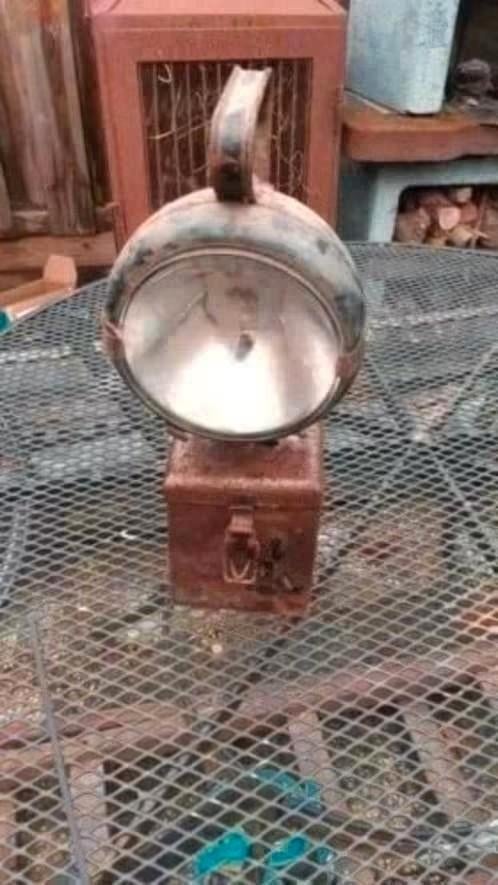 Oude mijnwerkers sein lamp Eisemann, Ophalen of Verzenden