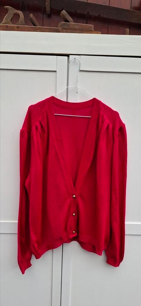 Vintage truien / vest, maat L/XL - zuurstok roze - 90's, ., Maat 42/44 (L), Ophalen of Verzenden, Vintage