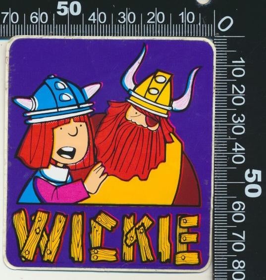 Sticker: Wickie, Verzamelen, Ophalen of Verzenden, Zo goed als nieuw, Strip of Tekenfilm