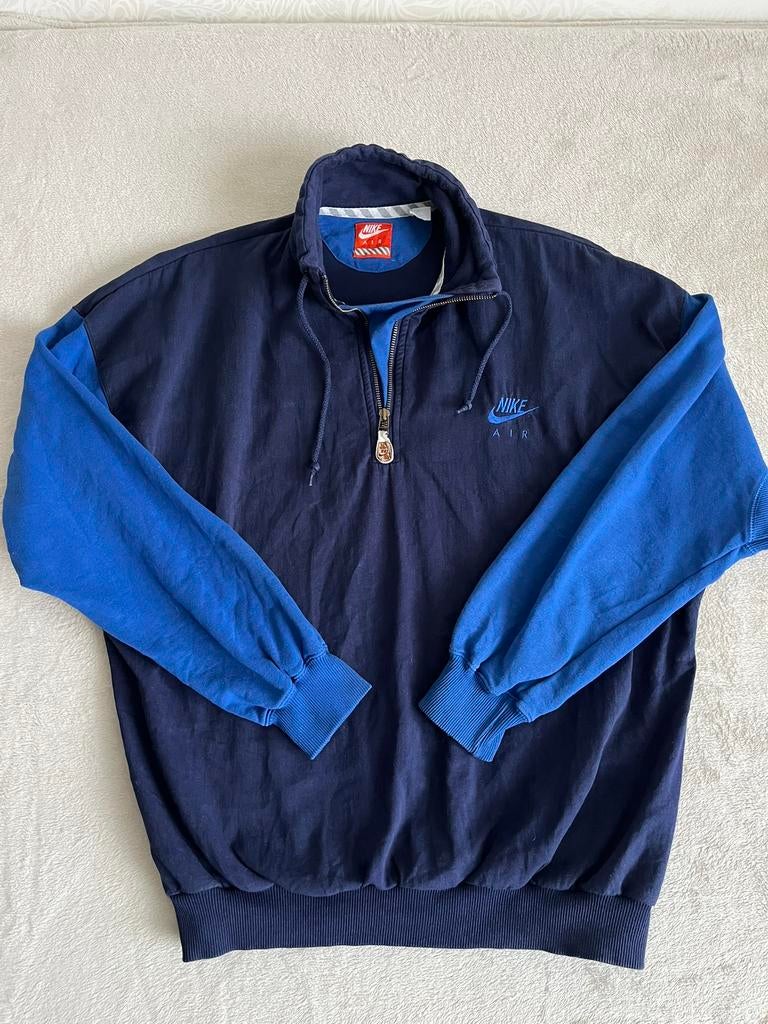 Vintage Nike Air trui uit de jaren ‘90, Kleding | Heren, Truien en Vesten, Ophalen of Verzenden, Gedragen, Maat 52/54 (L), Blauw