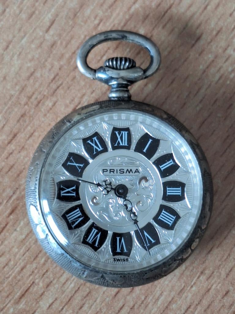 PRISMA zakhorloge, Overige merken, Zakhorloge, Zilver, 1960 of later