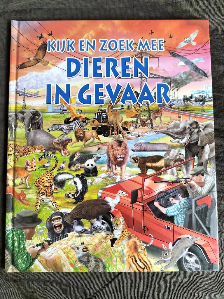 Kijk en zoek mee - Dieren in gevaar / zoekboek, Boeken, Ophalen of Verzenden, Zo goed als nieuw, Jongen of Meisje, Non-fictie