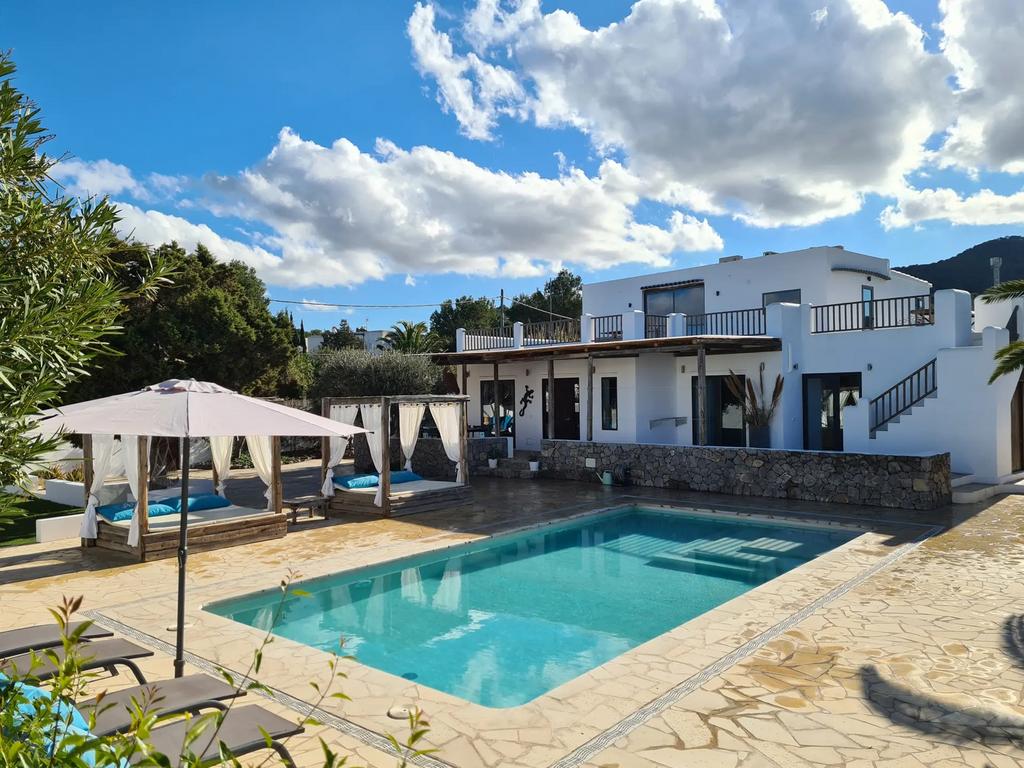 Luxe prive villa met zwembad te huur Ibiza, Vakantie, Vakantiehuizen | Spanje, 12 personen, 4 of meer slaapkamers, Wasmachine