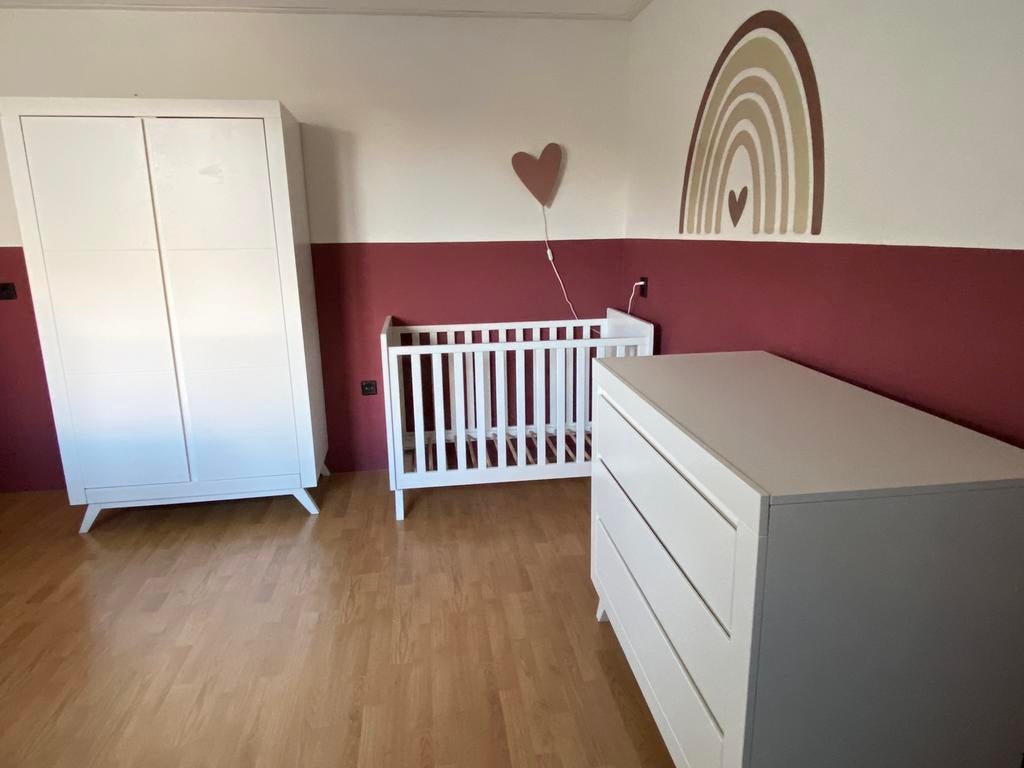 Bopita Anne babykamer 3 delig commode, ledikant, kast, Kinderen en Baby's, Babywiegjes en Ledikanten, Ophalen of Verzenden, Zo goed als nieuw