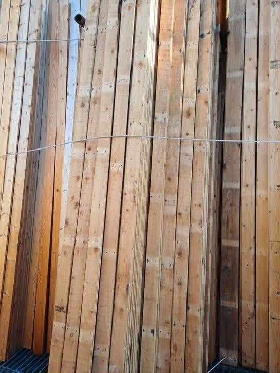 Oud dakbeschot / vloerplanken  lambrisering, Ophalen, Zo goed als nieuw, 250 cm of meer, Planken