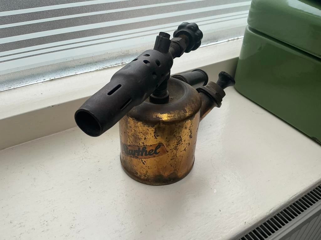 Vintage koperen Barthel brander., Antiek en Kunst, Ophalen of Verzenden