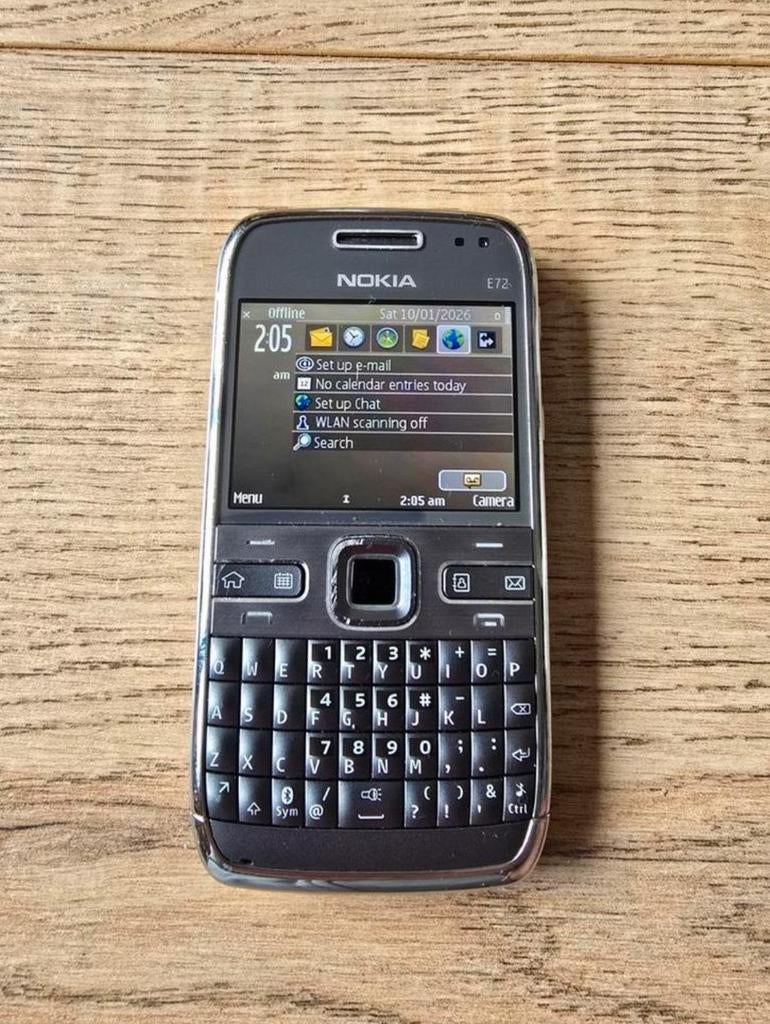 Nokia E72 3G simlock vrij + oplader, Gebruikt, Fysiek toetsenbord, 3 tot 6 megapixel, Ophalen of Verzenden