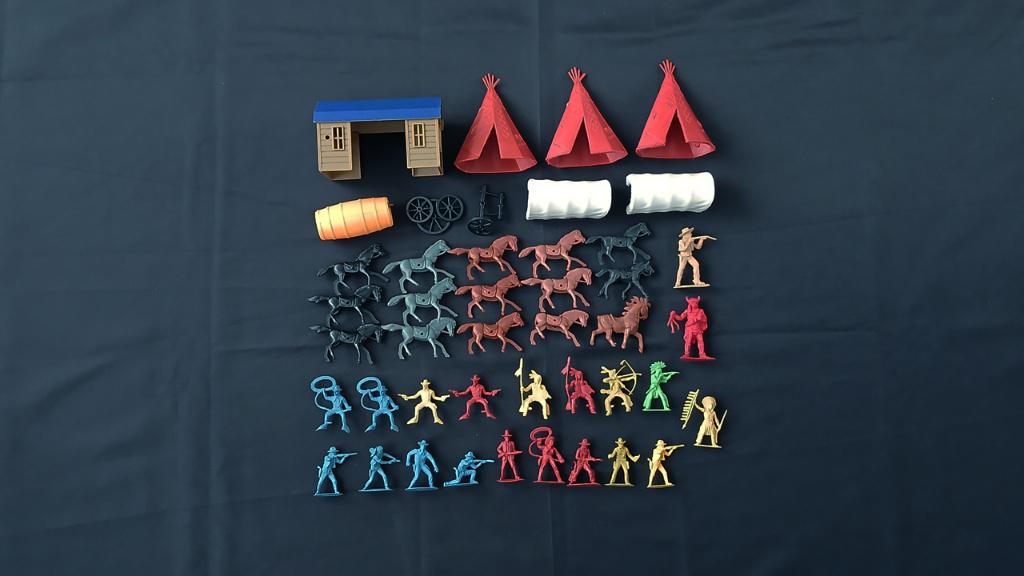 Vintage Lot Wild West Miniatures, Ophalen of Verzenden, Gebruikt