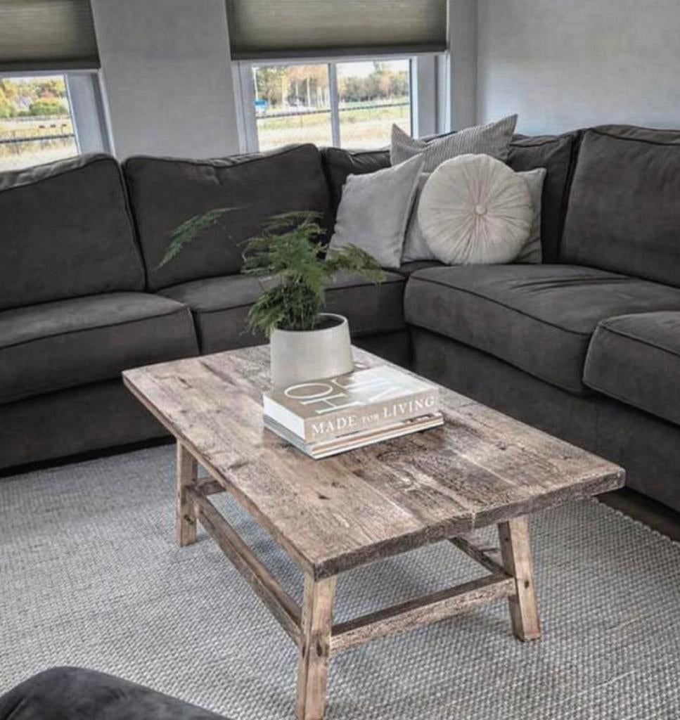 ~Stoer Sober Landelijk Houten Salontafel~, Huis en Inrichting, Woonaccessoires | Overige, Zo goed als nieuw, Ophalen of Verzenden