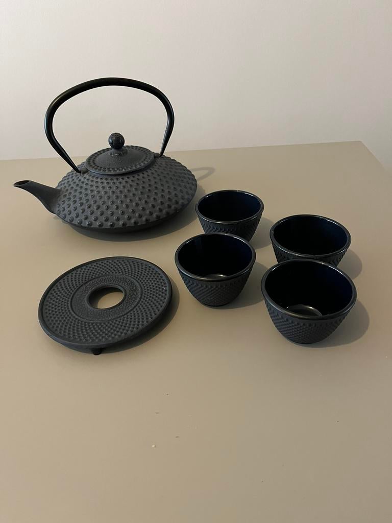 Bredemeijer Xilin theeservies donkerblauw, Ophalen of Verzenden
