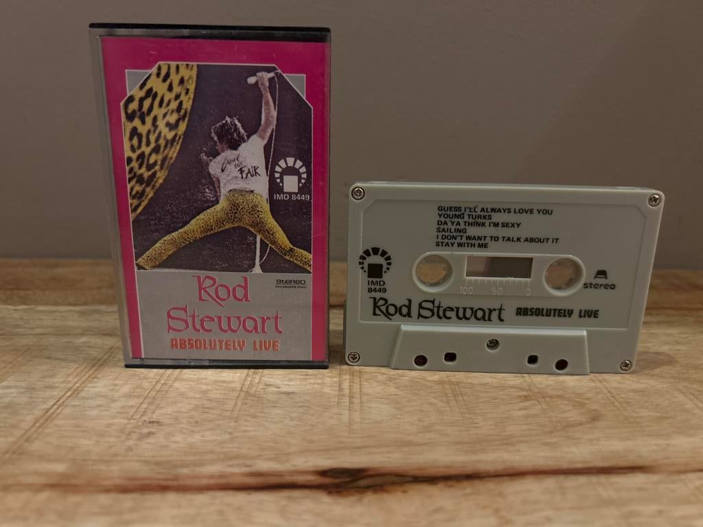 Rod Stewart - Absolutely Live - Cassetteband, Gebruikt, 1 bandje, Ophalen of Verzenden, Origineel