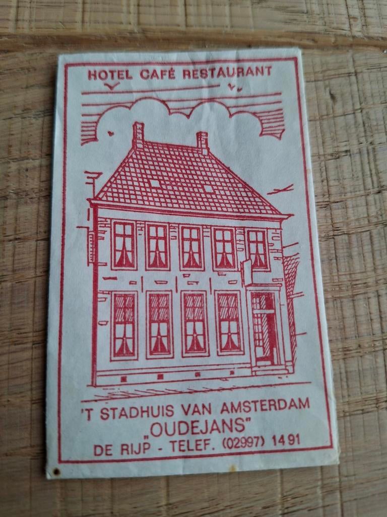 Suikerzakje 't Stadhuis van Amsterdam "Oudejans" De Rijp, Ophalen of Verzenden