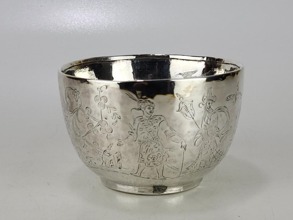 Antieke Chinese Export "Chinoiserie" Kom, Ophalen of Verzenden