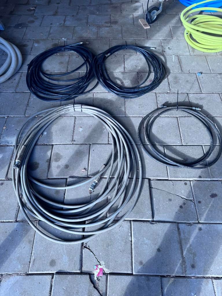 2x hogedruk slang + 2x rioolslang, Ophalen, Zo goed als nieuw, Elektrisch