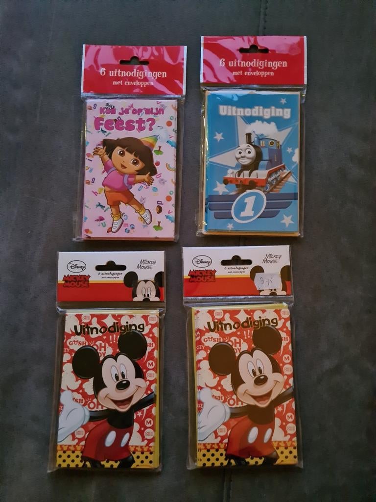 Uitnodigingskaarten, Verzenden, Nieuw, Disney, Overige typen