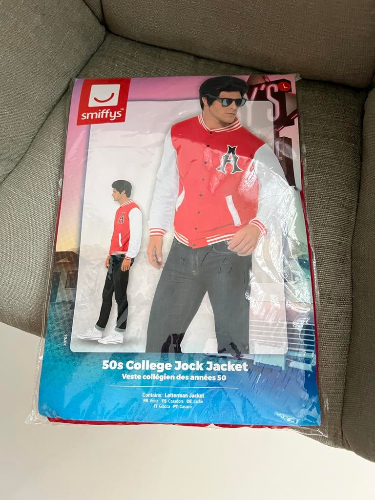 College Jock Jacket - 50s Stijl, Ophalen of Verzenden, Nieuw, Maat 52/54 (L)