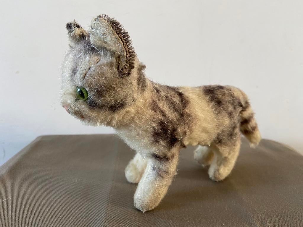 Steiff katje, 14cm hoog, Ophalen of Verzenden