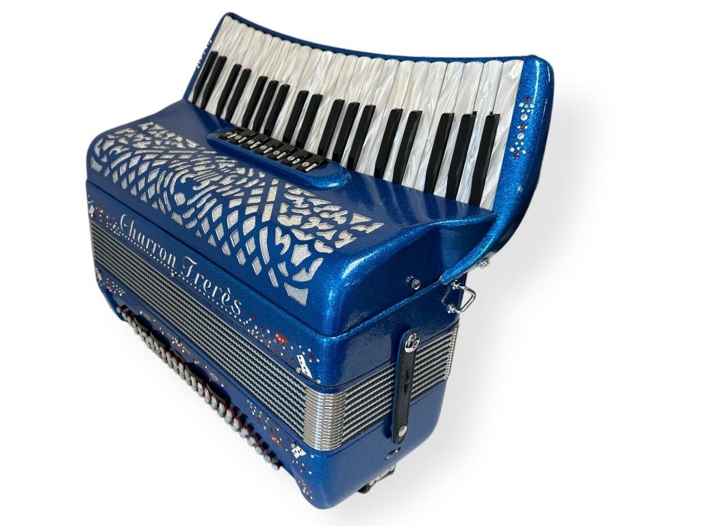 Diverse 4 korig waaierklavier accordeons met garantie, Muziek en Instrumenten, Gebruikt, Met koffer, Toetsaccordeon, 120-bas