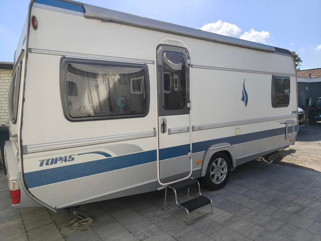 Luxe Fendt Topas 510 TG | Isabella Capri Lux Voortent+ Mover, Rondzit, Particulier, Overige typen, 5 tot 6 meter