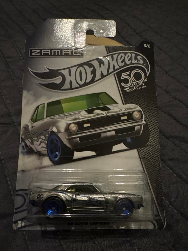 Hot Wheels 50th Anniversary '68 COPO Camaro ZAMAC, Ophalen of Verzenden, Zo goed als nieuw, Auto, Hot Wheels