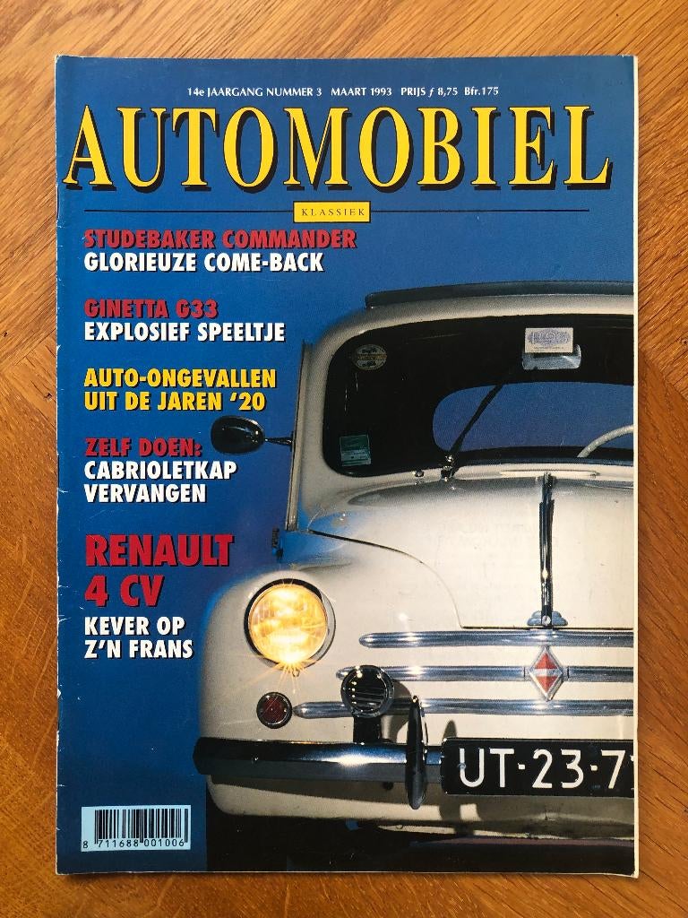 Automobiel Klassiek nr. 3 1993, Algemeen, Verzenden, Zo goed als nieuw, Automobiel Klassiek