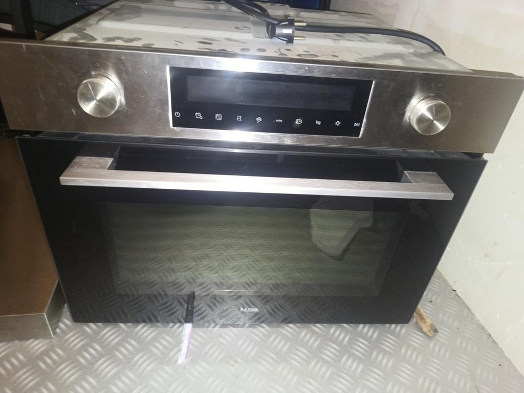 ETNA CM450RVS Combimagnetron - Inbouw RVS, 45 tot 60 cm, Ophalen of Verzenden, Zo goed als nieuw, Oven met grill